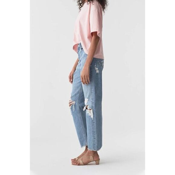 AGOLDE - 90's Mid Rise Loose Fit in Fall Out Distressed Jeans Size 29 - Picture 14 of 16